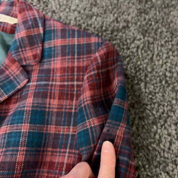 Vintage 60s Young Pendleton Blazer Jacket Womens 3 - 4 Plaid Wool Made in USA - Picture 11 of 11